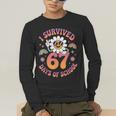 I Survived 67 Days Of School Groovy Retro Teachers Girls Men's Long Sleeve T-Shirt, funny gift I Survived 67 Days Of School Groovy Retro Teachers Girls Men's Long Sleeve T-Shirt, funny gift