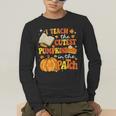 I Teach The Coolest Pumpkins In The Patch Teacher Halloween Men's Long Sleeve T-Shirt, funny gift I Teach The Coolest Pumpkins In The Patch Teacher Halloween Men's Long Sleeve T-Shirt, funny gift