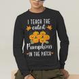 I Teach The Cutest Pumpkins In The Patch Halloween Teacher Men's Long Sleeve T-Shirt, funny gift I Teach The Cutest Pumpkins In The Patch Halloween Teacher Men's Long Sleeve T-Shirt, funny gift