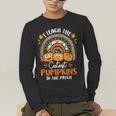 I Teach The Cutest Pumpkins In The Patch Teacher Halloween Men's Long Sleeve T-Shirt, funny gift