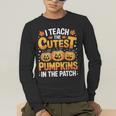 I Teach The Cutest Pumpkins Shirt Teachers Halloween Men's Long Sleeve T-Shirt, funny gift