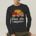Teach Love Inspire Autumn Fall Plaid Leopard Pumpkin Teacher For Men Women Kids Men's Long Sleeve T-Shirt, funny gift