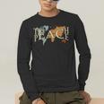 Teach Peace Teacher Teacher Men's Long Sleeve T-Shirt, funny gift Teach Peace Teacher Teacher Men's Long Sleeve T-Shirt, funny gift