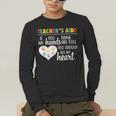 Teacher Aide Appreciation Cute Heart Tee For Women Men's Long Sleeve T-Shirt, funny gift