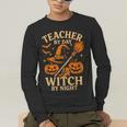 Teacher By Day Witch By Night Halloween Teacher Witch Men's Long Sleeve T-Shirt, funny gift