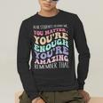 Teacher Dear Students Behind Me 1st Day Of School On Back Men's Long Sleeve T-Shirt, funny gift