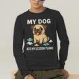 Teacher My Dog Ate My Lesson Plans School Staff Men's Long Sleeve T-Shirt, funny gift