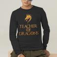 Teacher Of Dragons For Teachers Top Tee T-Shirt Men's Long Sleeve T-Shirt, funny gift