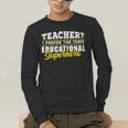 Teacher Educational Superhero School Teachers Men's Long Sleeve T-Shirt, funny gift Teacher Educational Superhero School Teachers Men's Long Sleeve T-Shirt, funny gift