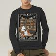 The Teacher Ghost Book Reading Books Lover Halloween Men's Long Sleeve T-Shirt, funny gift