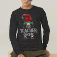 Teacher Gnome Xmas Family Matching Plaid Christmas Gnomes Men's Long Sleeve T-Shirt, funny gift Teacher Gnome Xmas Family Matching Plaid Christmas Gnomes Men's Long Sleeve T-Shirt, funny gift