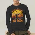 Teacher Halloween All English Teachers Love Brains Men's Long Sleeve T-Shirt, funny gift