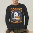 Teacher Halloween Ghost Reading Book Animal Boooks Are Men's Long Sleeve T-Shirt, funny gift Teacher Halloween Ghost Reading Book Animal Boooks Are Men's Long Sleeve T-Shirt, funny gift