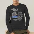 This Teacher Loves Her Police Officer Wife Saying Men's Long Sleeve T-Shirt, funny gift