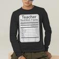Teacher Nutrition Facts Teachers Nutritional Fact Men's Long Sleeve T-Shirt, funny gift Teacher Nutrition Facts Teachers Nutritional Fact Men's Long Sleeve T-Shirt, funny gift