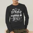 This Teacher Runs On Coffee And Jesus T Shirt Christian Tees Men's Long Sleeve T-Shirt, funny gift This Teacher Runs On Coffee And Jesus T Shirt Christian Tees Men's Long Sleeve T-Shirt, funny gift