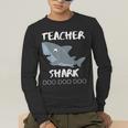 Teacher Shark Shirt Christmas Idea For Him Her Men's Long Sleeve T-Shirt, funny gift Teacher Shark Shirt Christmas Idea For Him Her Men's Long Sleeve T-Shirt, funny gift
