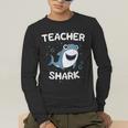Teacher Shark Teaching Back To School Kindergarten Men's Long Sleeve T-Shirt, funny gift Teacher Shark Teaching Back To School Kindergarten Men's Long Sleeve T-Shirt, funny gift