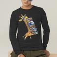 Teacher Shirt Giraffe Holding Books Bookworm Librarian Men's Long Sleeve T-Shirt, funny gift Teacher Shirt Giraffe Holding Books Bookworm Librarian Men's Long Sleeve T-Shirt, funny gift