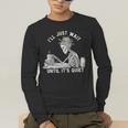 Teacher Skeleton Messy Bun I'Ll Just Wait Until Its Quiet Men's Long Sleeve T-Shirt, funny gift Teacher Skeleton Messy Bun I'Ll Just Wait Until Its Quiet Men's Long Sleeve T-Shirt, funny gift