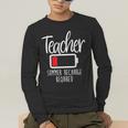 Teacher Summer Recharge Required Last Day School Women Men's Long Sleeve T-Shirt, funny gift Teacher Summer Recharge Required Last Day School Women Men's Long Sleeve T-Shirt, funny gift