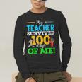 My Teacher Survived 100 Days Of Me Dab 100 Days Of School For Men Women Kids Men's Long Sleeve T-Shirt, funny gift My Teacher Survived 100 Days Of Me Dab 100 Days Of School For Men Women Kids Men's Long Sleeve T-Shirt, funny gift