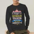 Teacher Tiny Human Tamer This My Circus These Are My Monkeys Men's Long Sleeve T-Shirt, funny gift