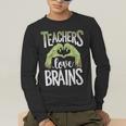Teachers Love Zombie Teacher Halloween Fun Men's Long Sleeve T-Shirt, funny gift Teachers Love Zombie Teacher Halloween Fun Men's Long Sleeve T-Shirt, funny gift