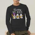 Teaching My Boos Ghost Teacher Halloween Spooky Educator Men's Long Sleeve T-Shirt, funny gift