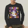 Teaching My Boos Teacher Ghost Teach Halloween Teacher Men's Long Sleeve T-Shirt, funny gift