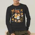 Team TK Crew Preppy Coquette Bow Pumpkin Fall TK Teacher Men's Long Sleeve T-Shirt, funny gift