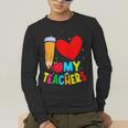 Teens Graduation I Heart My Teachers I Love My Teachers Men's Long Sleeve T-Shirt, funny gift