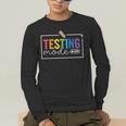 Testing Mode On Testing Day Motivational Teacher Kids Men's Long Sleeve T-Shirt, funny gift Testing Mode On Testing Day Motivational Teacher Kids Men's Long Sleeve T-Shirt, funny gift