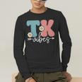 TK Vibes Back To School Teachers Students TK Team Men's Long Sleeve T-Shirt, funny gift
