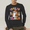 Trick Or Teach Cute Ghost Coffee Pumpkins Halloween Teacher Men's Long Sleeve T-Shirt, funny gift Trick Or Teach Cute Ghost Coffee Pumpkins Halloween Teacher Men's Long Sleeve T-Shirt, funny gift