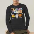 Trick Or Teach Cute Halloween Teacher Men's Long Sleeve T-Shirt, funny gift