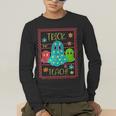Trick Or Teach Neon Ghost Flower Teacher Spooky Halloween Men's Long Sleeve T-Shirt, funny gift