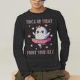 Trick Or Treat Point Your Feet Halloween Ghost Dance Teacher Men's Long Sleeve T-Shirt, funny gift