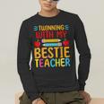 Twinning With My Bestie Teacher Boy Spirit Week Twin Day Men's Long Sleeve T-Shirt, funny gift