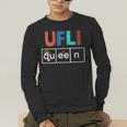 UFLI Queen Science Of Reading Literacy Teacher Appreciation Men's Long Sleeve T-Shirt, funny gift