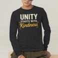 Unity Kindness Shirt Women Teachers Kids Unity Day Orange Men's Long Sleeve T-Shirt, funny gift