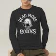 Vintage Halloween Teacher Women Reading Read More Books Men's Long Sleeve T-Shirt, funny gift Vintage Halloween Teacher Women Reading Read More Books Men's Long Sleeve T-Shirt, funny gift