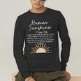 Vintage Human Sunshine Definition Teachers Mom Boss Women Men's Long Sleeve T-Shirt, funny gift Vintage Human Sunshine Definition Teachers Mom Boss Women Men's Long Sleeve T-Shirt, funny gift