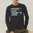 Vintage Math Teacher Saying Men's Long Sleeve T-Shirt, funny gift