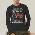 Violin Player Costume For Men Women Violin Teacher Violinist Men's Long Sleeve T-Shirt, funny gift Violin Player Costume For Men Women Violin Teacher Violinist Men's Long Sleeve T-Shirt, funny gift
