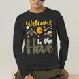 Welcome To The Hive Bee Teacher Back To School Men's Long Sleeve T-Shirt, funny gift Welcome To The Hive Bee Teacher Back To School Men's Long Sleeve T-Shirt, funny gift