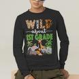 Wild About 1st Grade Teacher Student First Grade Zoo Safari Men's Long Sleeve T-Shirt, funny gift Wild About 1st Grade Teacher Student First Grade Zoo Safari Men's Long Sleeve T-Shirt, funny gift