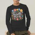 Wildflower 4th Fourth Grade Floral Back To School Teacher Men's Long Sleeve T-Shirt, funny gift