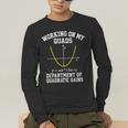 Working On My Quads Algebra Math Gym Teacher Men's Long Sleeve T-Shirt, funny gift
