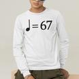 67 Music Meme Slang Musician Kids Music Teacher Men's Long Sleeve T-Shirt, funny gift 67 Music Meme Slang Musician Kids Music Teacher Men's Long Sleeve T-Shirt, funny gift